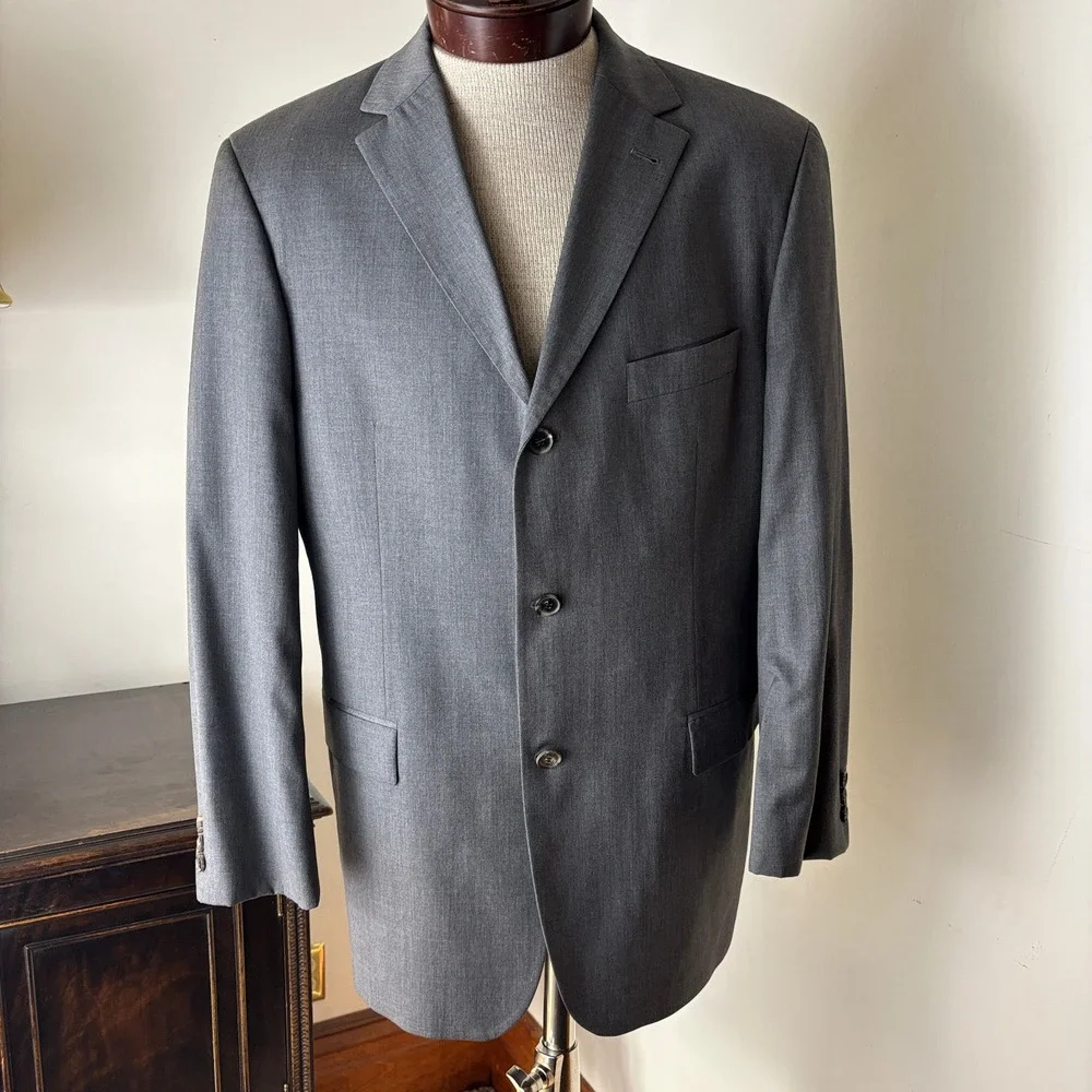 Hugo Boss Rosselini Movie Blazer Sport Coat‎ Pure Wool 3 Button Sz 40R VTG USA